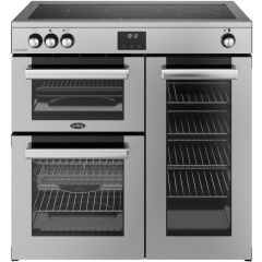 Belling CC90EI STA 90cm Induction Range Cooker - Stainless Steel (444411796)