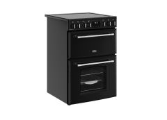 Belling FH60E BLK Farmhouse 60E Ceramic Electric Cooker with Double Oven - Black