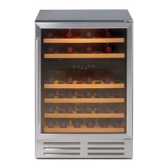 Belling 600WC 60CM 46 Bottle dual temp wooden shelves (444440919)