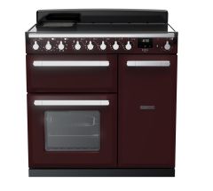 Rangemaster Estel Deluxe ESDL90EIPBOR/CM1 90cm Induction Range Cooker Bordeaux / Chrome