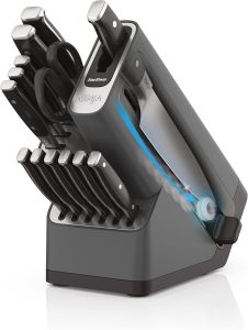 Ninja K32014EUUK Foodi StaySharp Knife Block with Integrated Sharpener – Deluxe 14-Piece Set