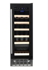 Amica AWC300BL 30cm Freestanding/Under Counter Slimline Wine Cooler Black
