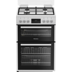 Blomberg GGRN655W 60Cm Double Oven Gas Cooker With Gas Hob - White