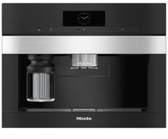 Miele CVA7845CLST Built-In Coffee Machine - Clean Steel 