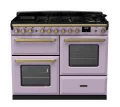 Rangemaster Estel Deluxe ESDLO110DFPHTH/AB1 110cm Dual Fuel Range Cooker - Heather / Antique Brass