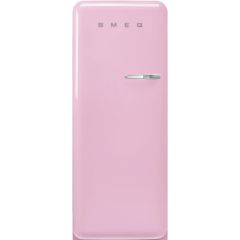 Smeg FAB28LPK5 60cm Retro Tall Fridge with Ice Box - Pink