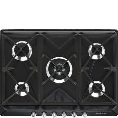 Smeg SR975NGH Victoria 69cm 5 Burner Gas Hob - Black