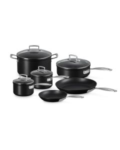 Le Creuset 51806000010002 Toughened Non-Stick 6 Piece Cookware Set Black