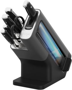 Ninja K32006UK Foodi Staysharp Knife Block With Integrated Sharpener 6-Piece Set Silver/Black