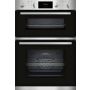 Neff U1GCC0AN0B Built-in Double Oven with CircoTherm-Stainless Steel