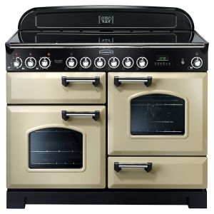 Rangemaster CDL110ECCR/C Classic Deluxe Electric Ceramic 110cm Range Cooker Cream Chrome