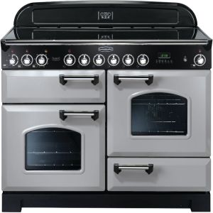 Rangemaster CDL110ECRP/C Classic Deluxe 110cm Electric Ceramic Range Cooker Royal Pearl/Chrome