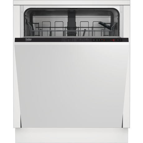 Beko DIN15322 Fully Integrated Standard Dishwasher - Black Control Panel 