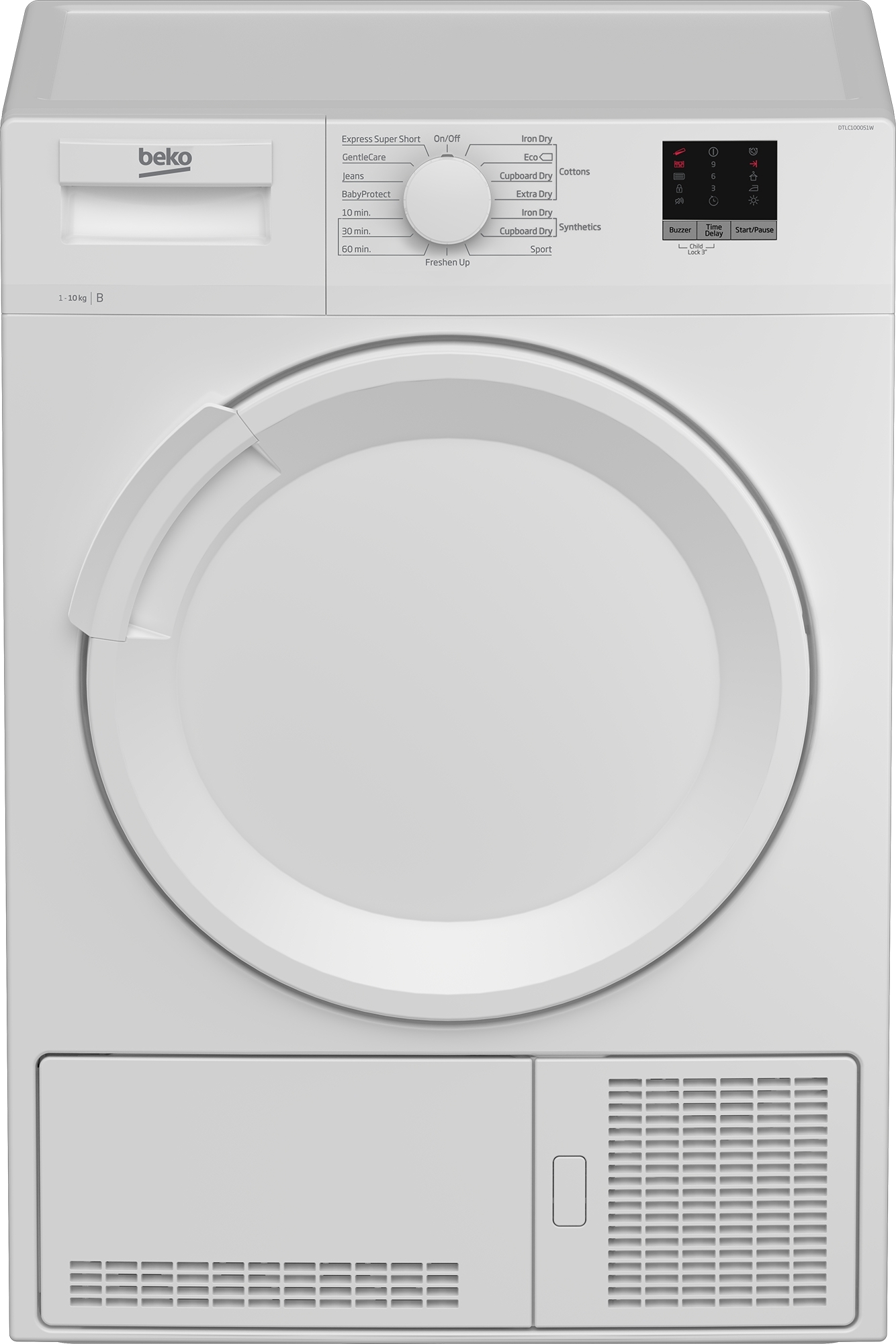 Beko DTLC100051W Freestanding 10kg Condenser Tumble Dryer-White