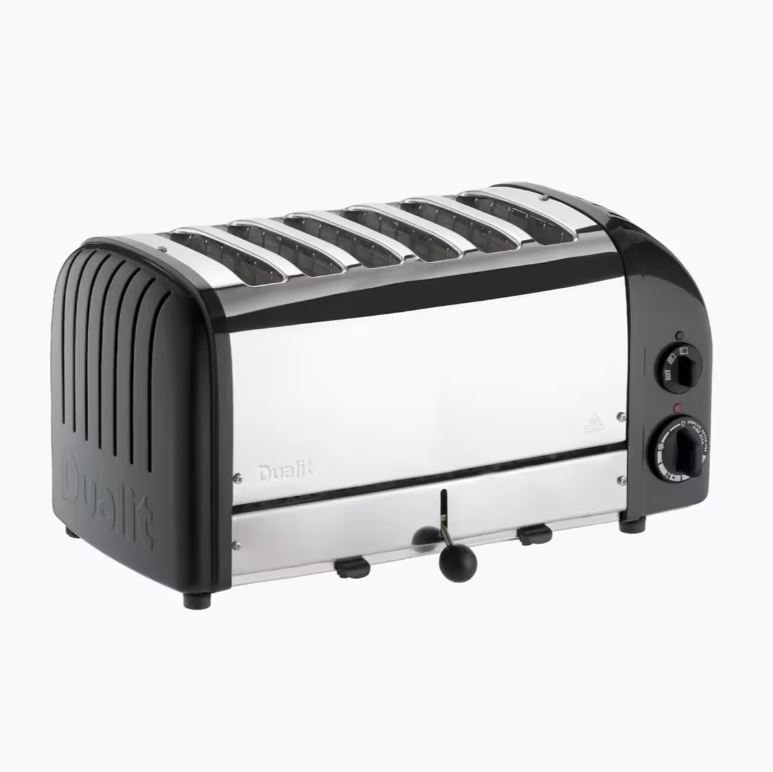 Dualit 60145 Vario 6 Slice Toaster Steel/Black