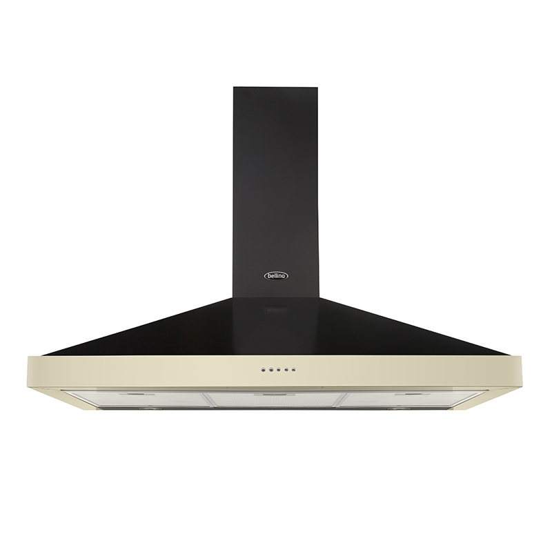 Belling 90CHIMCRE 90cm Classic Chimney Cooker Hood Cream