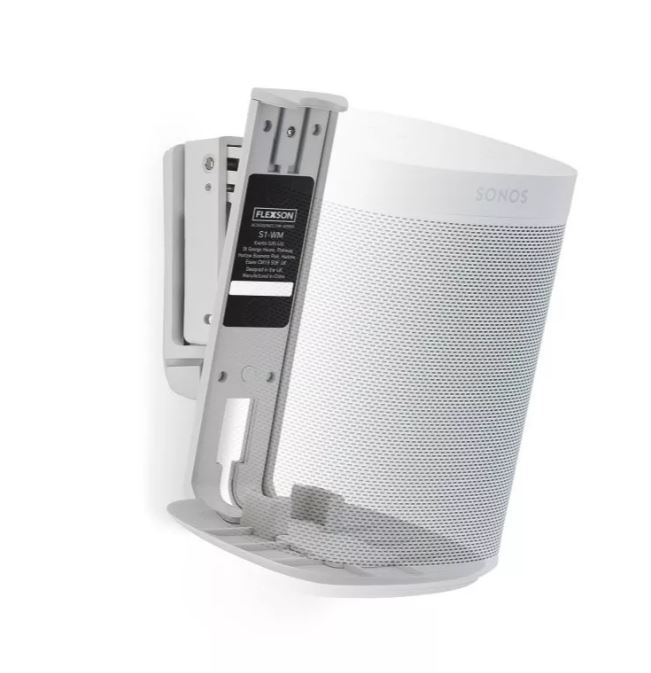 Flexson FLXS1WM1011 Single Wall Mount for Sonos One|One Sl And Play:1 - White
