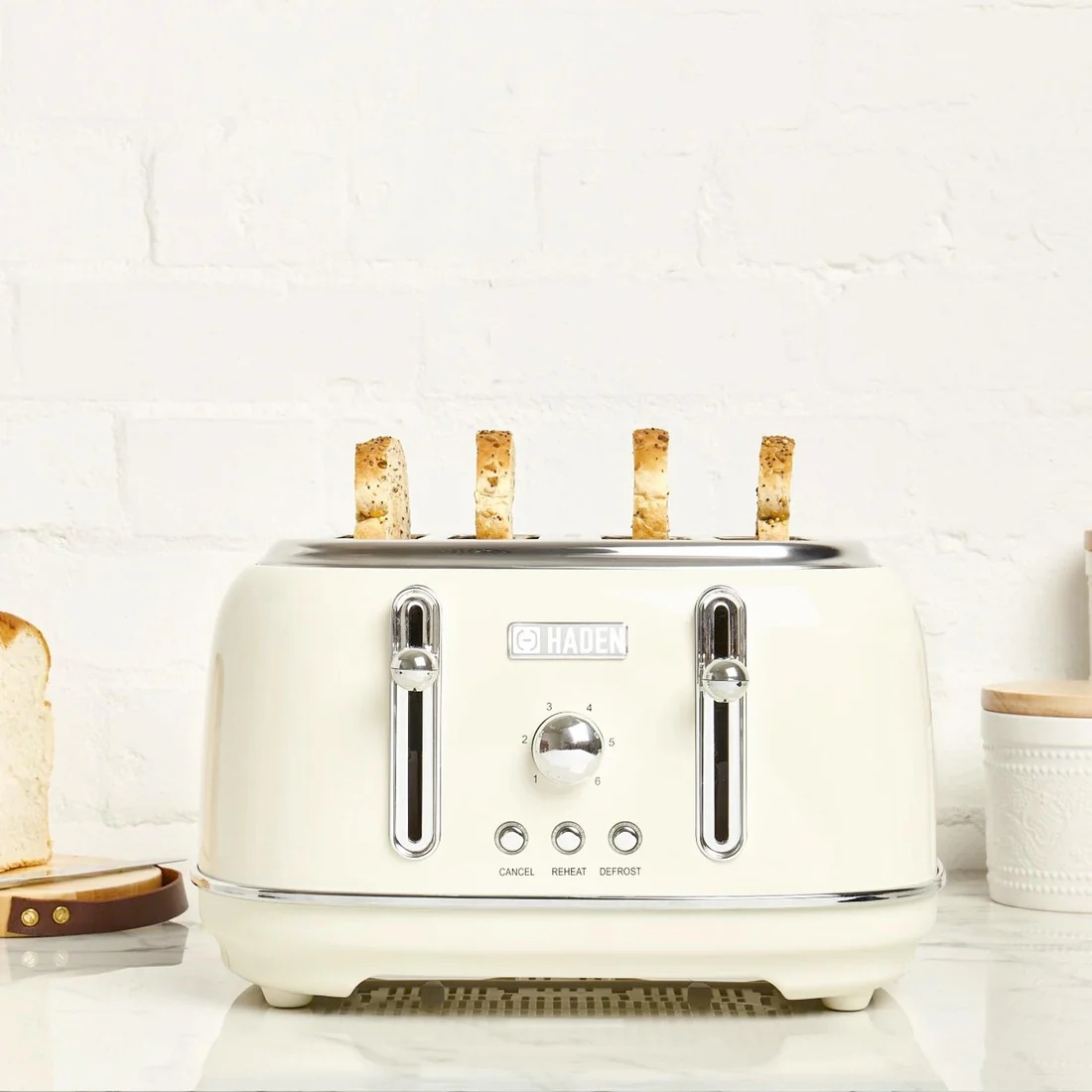 Haden 197252 Highclere Cream 4 Slice Toaster 