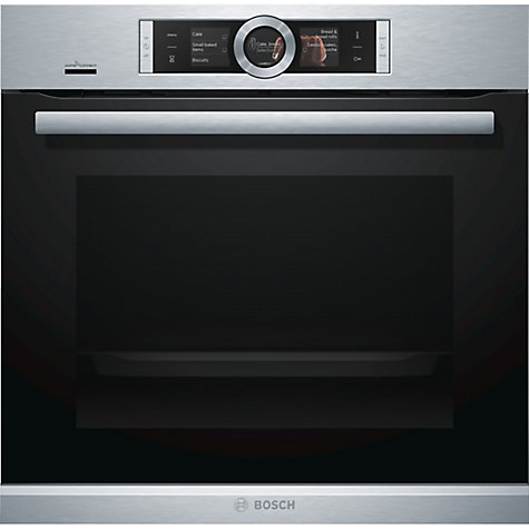 Bosch HBG6764S6B Built-In Single Oven with Home Connect, Brushed Steel