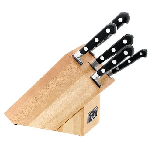 Stellar IS60 Sabatier IS 5 Piece Knife Block Set -Wood 