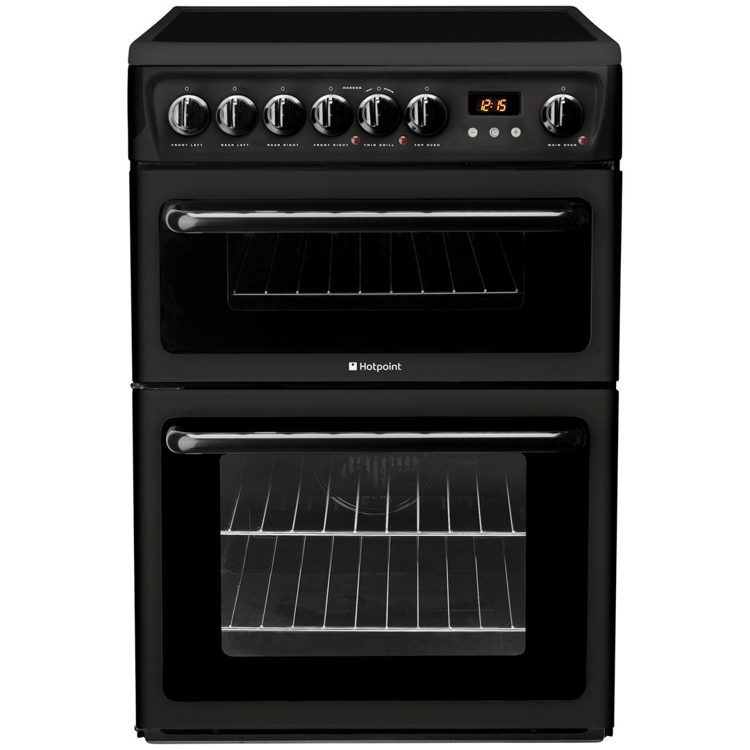 Hotpoint Newstyle HAE60KS Electric Double Cooker - Black