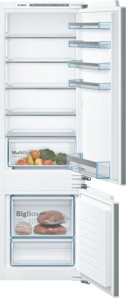 Bosch KIV87VFF0G Built-in fridge-freezer with freezer at bottom flat hinge *Display Stock*