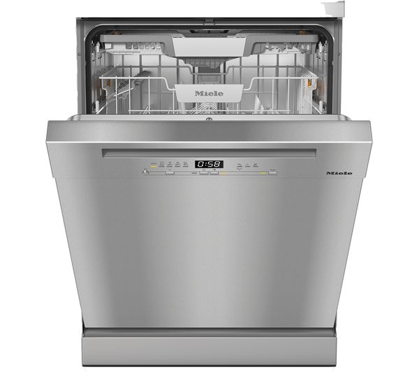 Miele G5410 SC CLST Front Active Plus Dishwasher - Clean  Steel