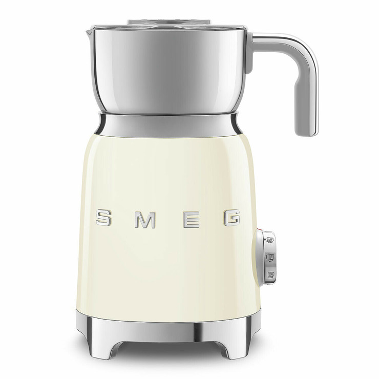 Smeg MFF11CRUK 50s Retro Design Milk Frother in Cream with Tritan TM Renew