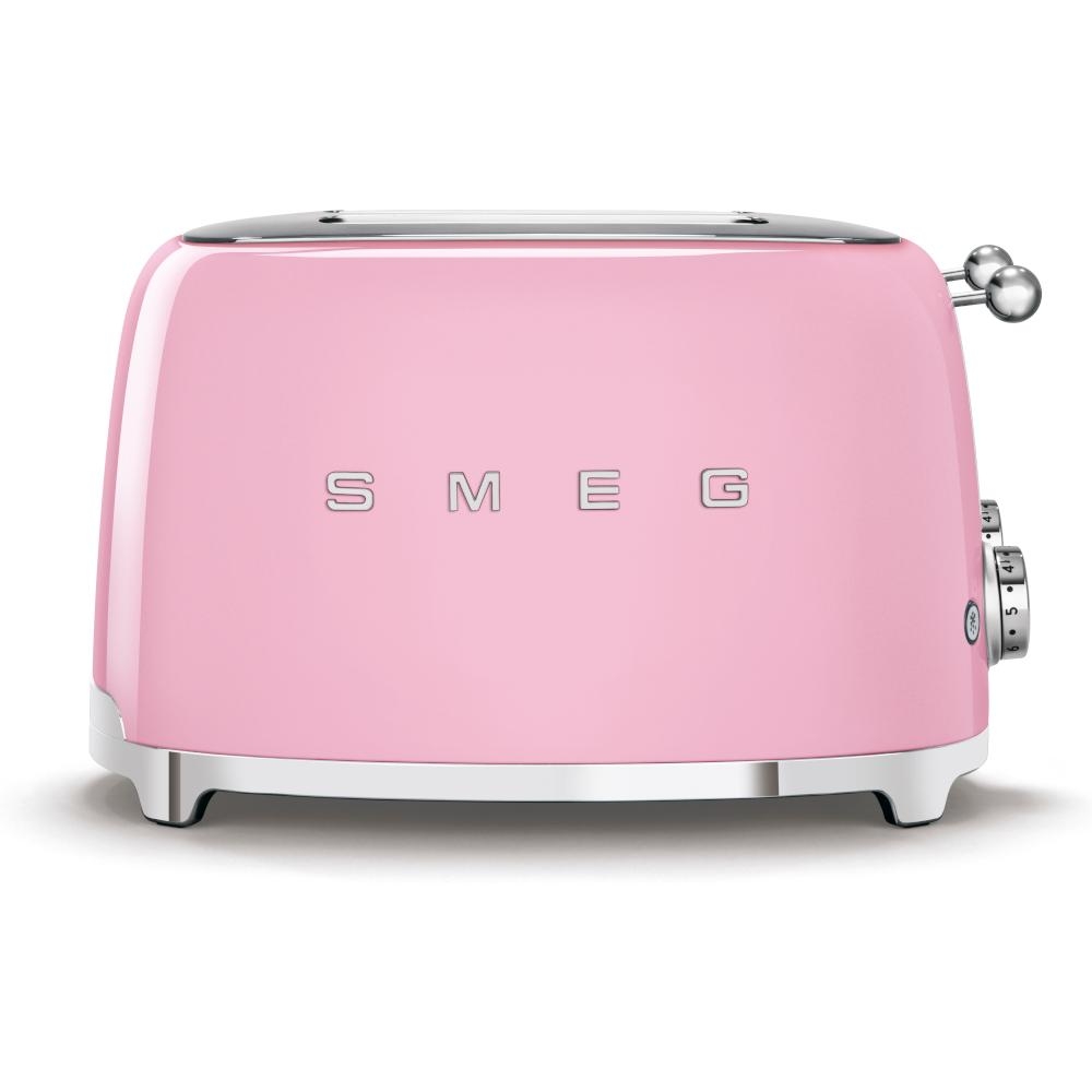 Smeg TSF03PKUK 50s Retro Style 4 Slice Toaster-Pink