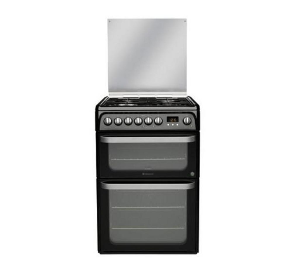 Hotpoint HUD61KS Ultima S Dual Fuel Cooker - Black