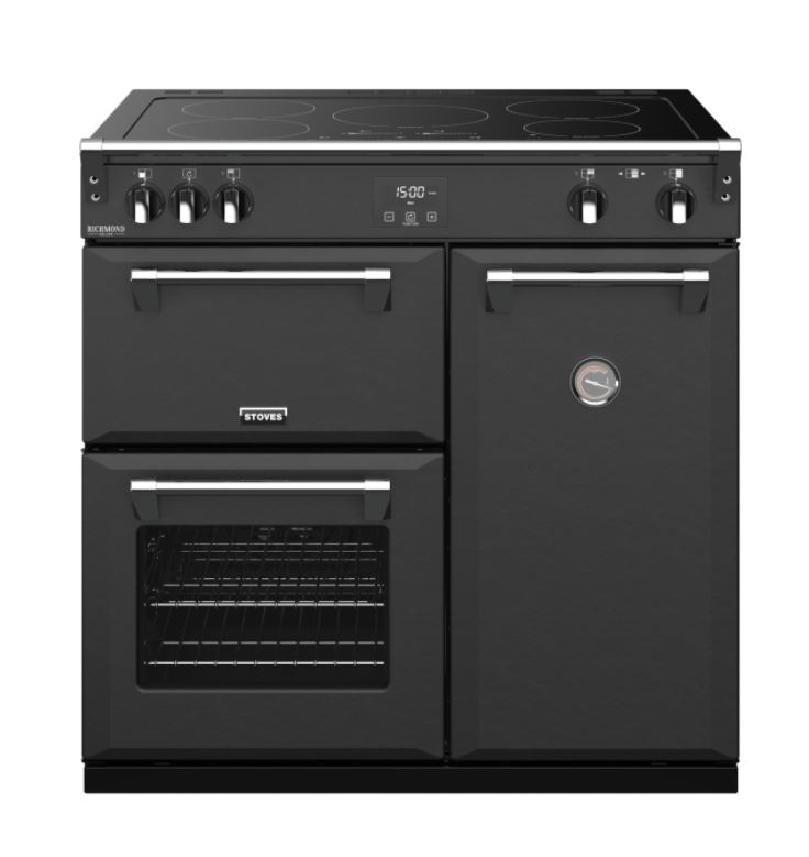 Stoves RCHDXS900EICBAGR Richmond Deluxe 90cm Electric Induction Range Cooker - Anthracite