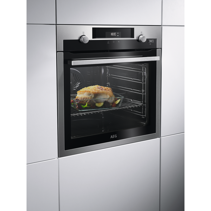 AEG BPE556060M SenseCook Electric Oven - Stainless Steel