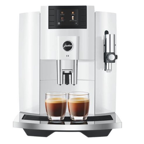 Jura UK E8 Piano White Coffee Machine