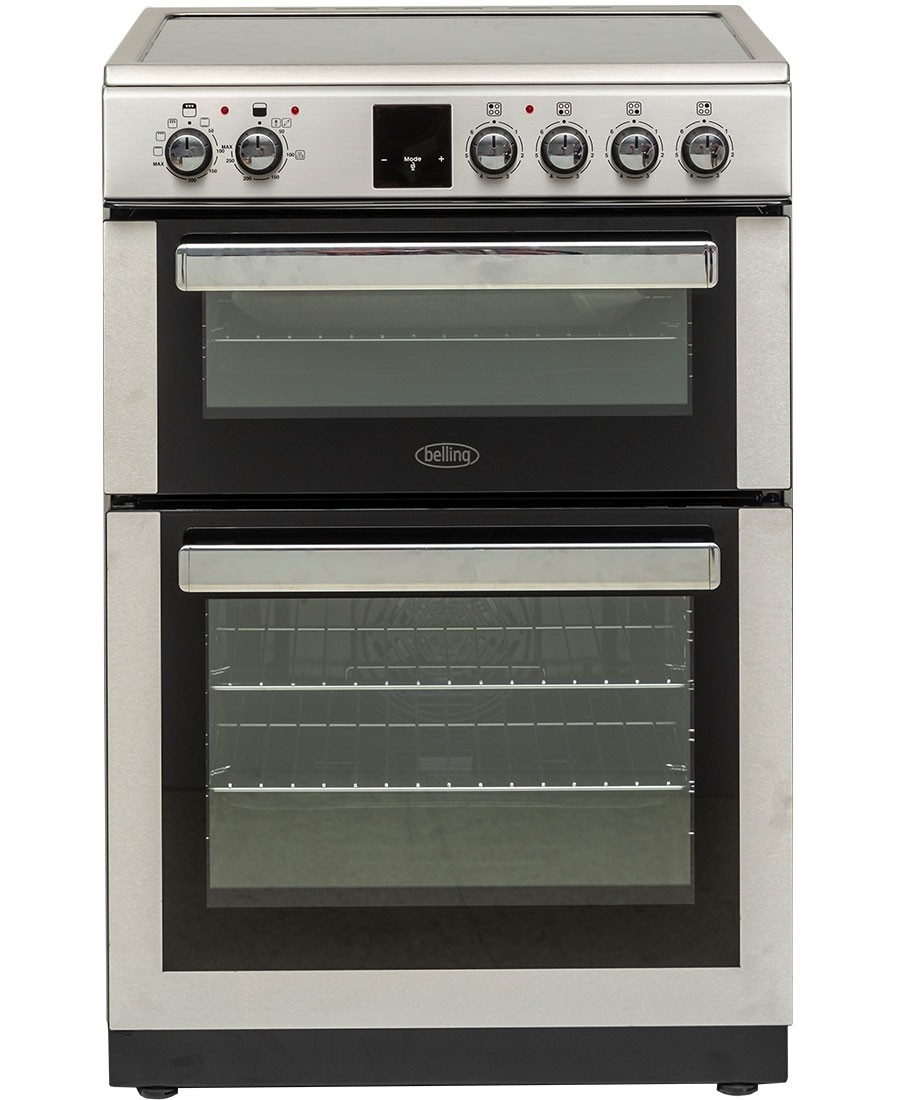 Belling BFSE60DOPIX 60cm Electric Ceramic Cooker-Stainless Steel