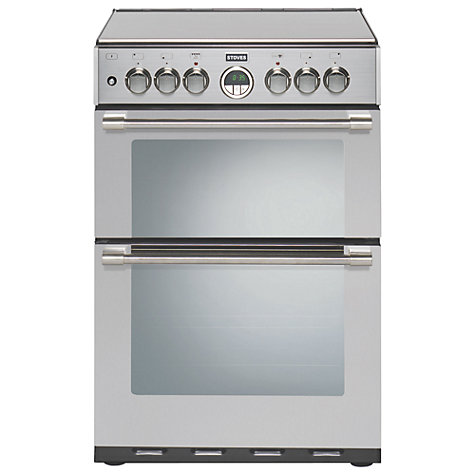 Stoves Sterling ST600DF/STA 60cm Dual Fuel Mini Range Cooker - Stainless Steel