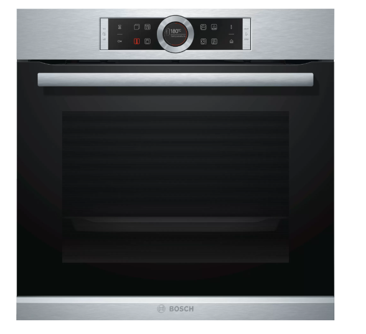 Bosch HRG635BS1B Built In Single Oven with Added Steam Function-Stainless Steel