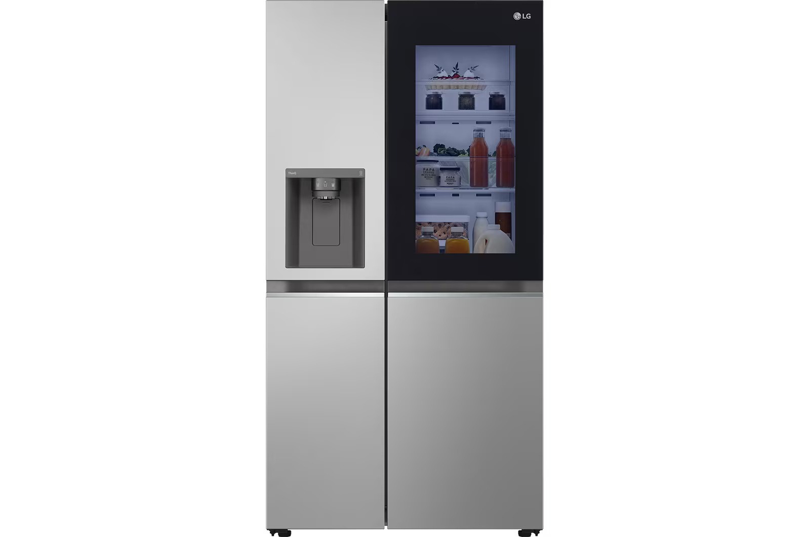 LG GSGV81PYLL Non-Plumbed American Fridge Freezer - Silver