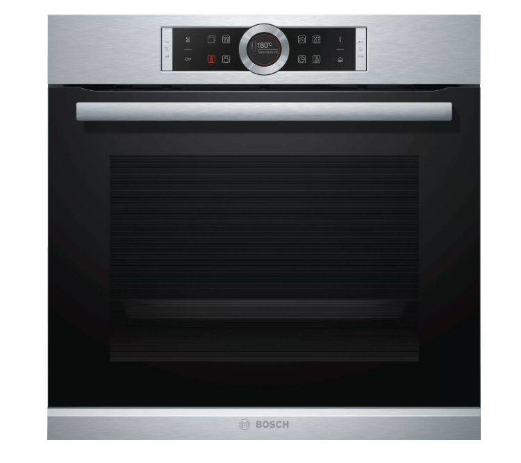Bosch HRG675BS1B Built In Single Oven with Added Steam Function-Stainless Steel