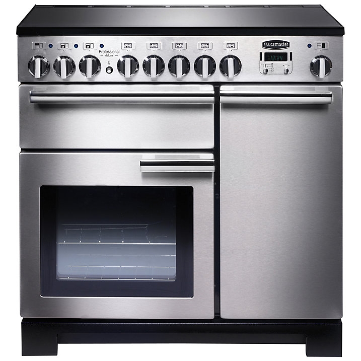 Rangemaster PDL90EISS/C Professional Deluxe 90 Induction Hob Range Cooker| Stainless Steel